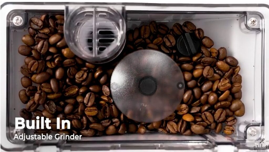 coffee bean tray and grinder