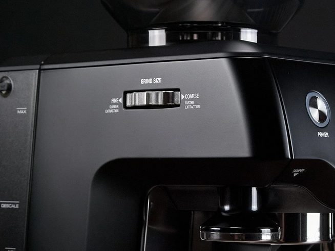 Grind control (left side of machine)