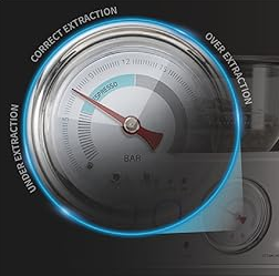 pressure gauge - gevi 20 bar espresso machine