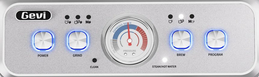 Gevi Interface - gevi 20 bar espresso machine