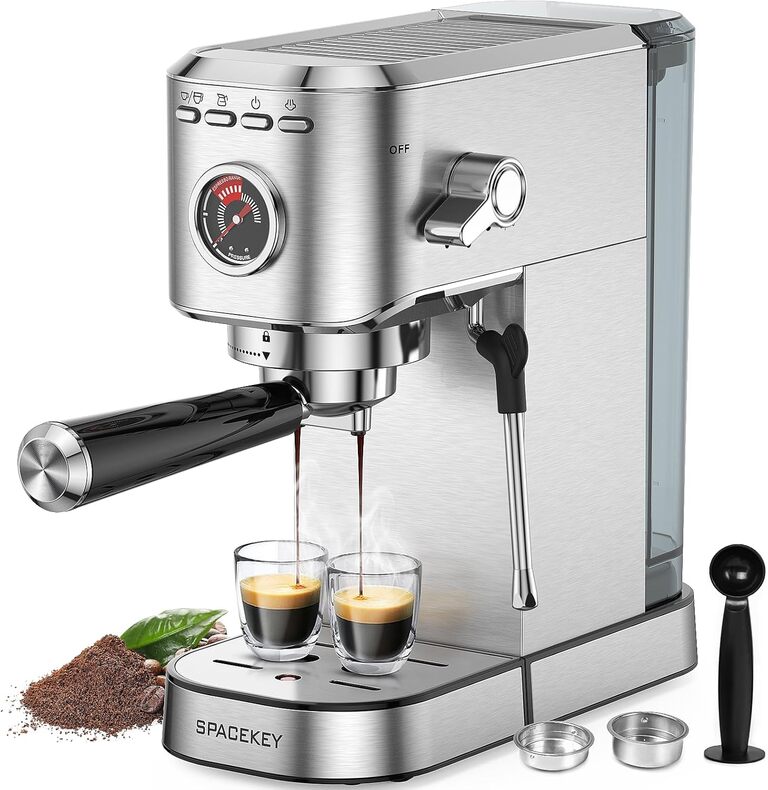 The Spacekey Espresso Machine 20 Bar 1350W